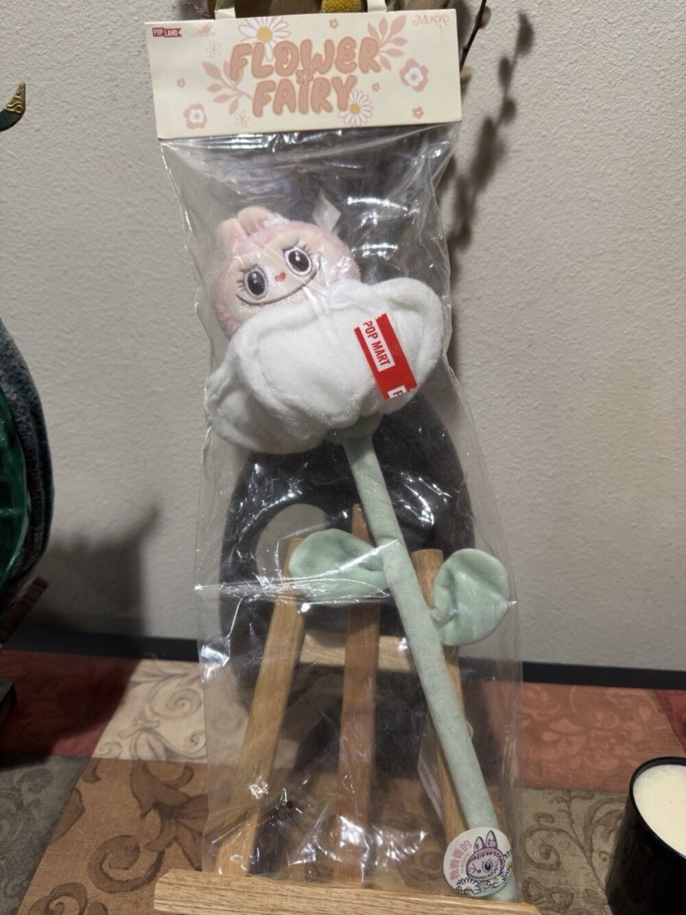 POP MART Mokoko Flower Fairy Labubu Plush Charm Scented Rose SEALED